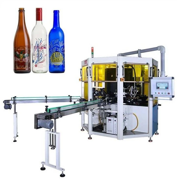 Oval Automatic Screen Printing Machine For Bottles